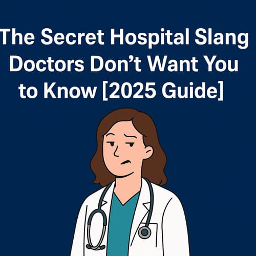The Secret Hospital Slang Doctors Don't Want You to Know 1 Meedical Slang