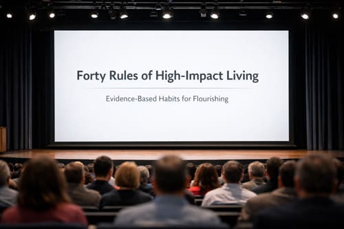 Forty Rules of High-Impact Living: A Research-Backed, Real-World System for Happiness 2 Forty Rules Of High-Impact Living