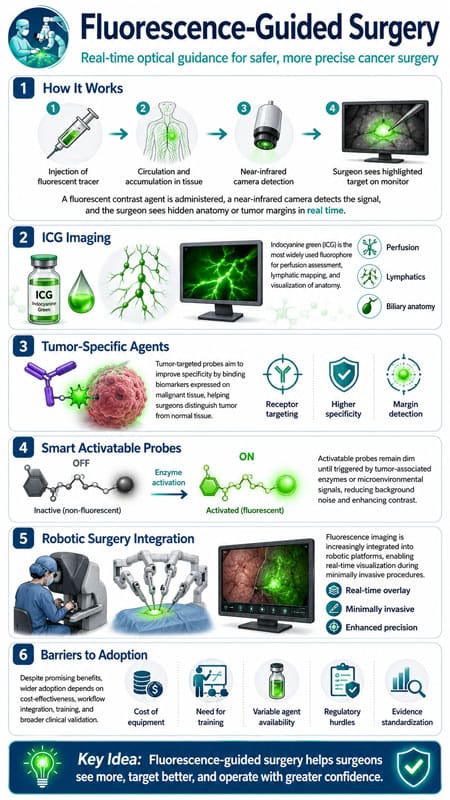 Fluorescence-Guided Surgery: From Indocyanine Green to Tumor-Specific Fluorophores in 2026 3 Fluorescence-Guided Surgery