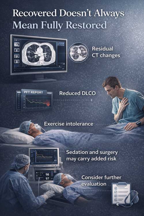 Post-COVID Pulmonary Changes: Are "Routine" Cases Now Higher Risk? 2 Pulmonary Changes