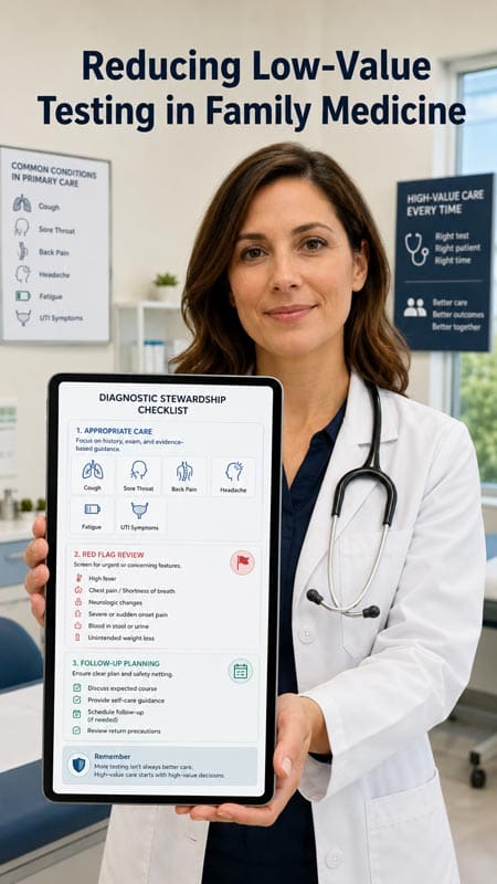 Reducing Low-Value Testing in Family Medicine: High-Yield Diagnostic Stewardship for Common Outpatient Complaints 3 Low-Value Testing