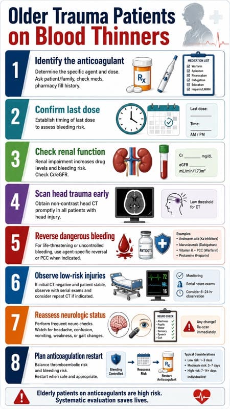 Trauma in Older Adults on Anticoagulation: When Reversal Helps—and When Observation Is Safer 2 Trauma In Older Adults