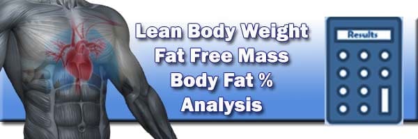 lean body weight calculator - fat free mass - FFMI