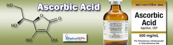 Ascorbic Acid Infusion Guidelines Based On Osmolarity